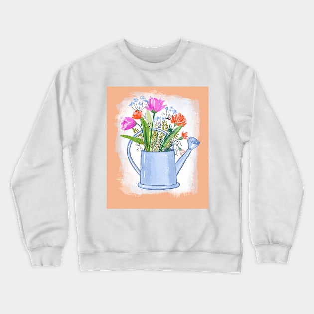 Denizko Easter watering can Crewneck Sweatshirt by denizko